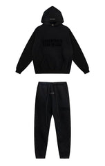 Fear of God Essentials Double Line Hoodie & Sweatpants Set Black