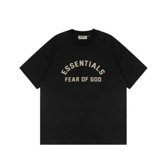 Essentials Fear of God Arch Logo Flocked Tee – Black