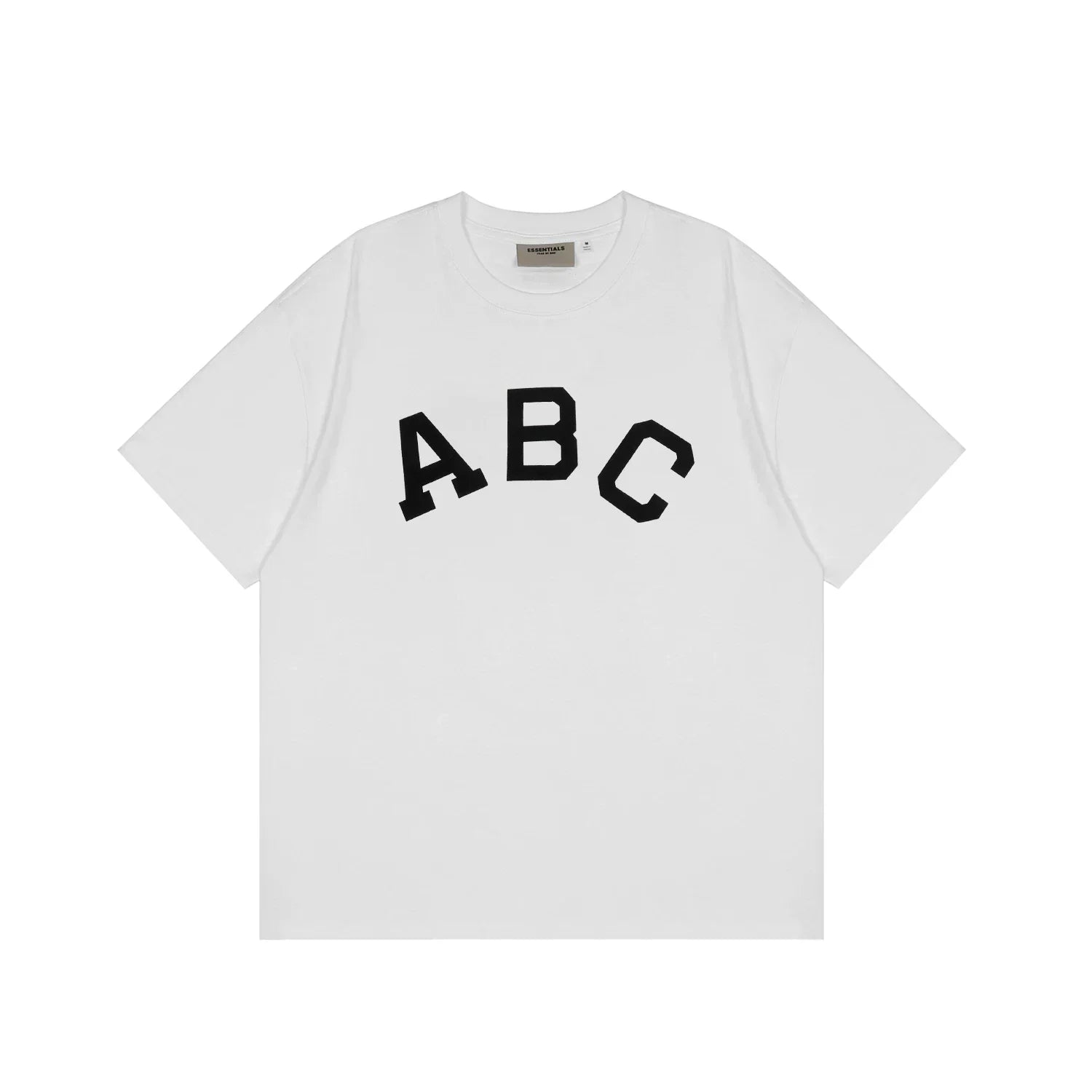 Fear of God Essentials ABC Flocked Tee – White