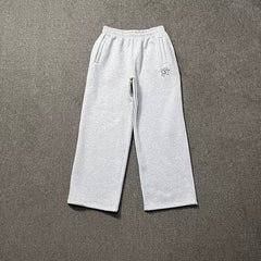 ADWYSD Logo Embroidered Sweatpants - Athletic Grey