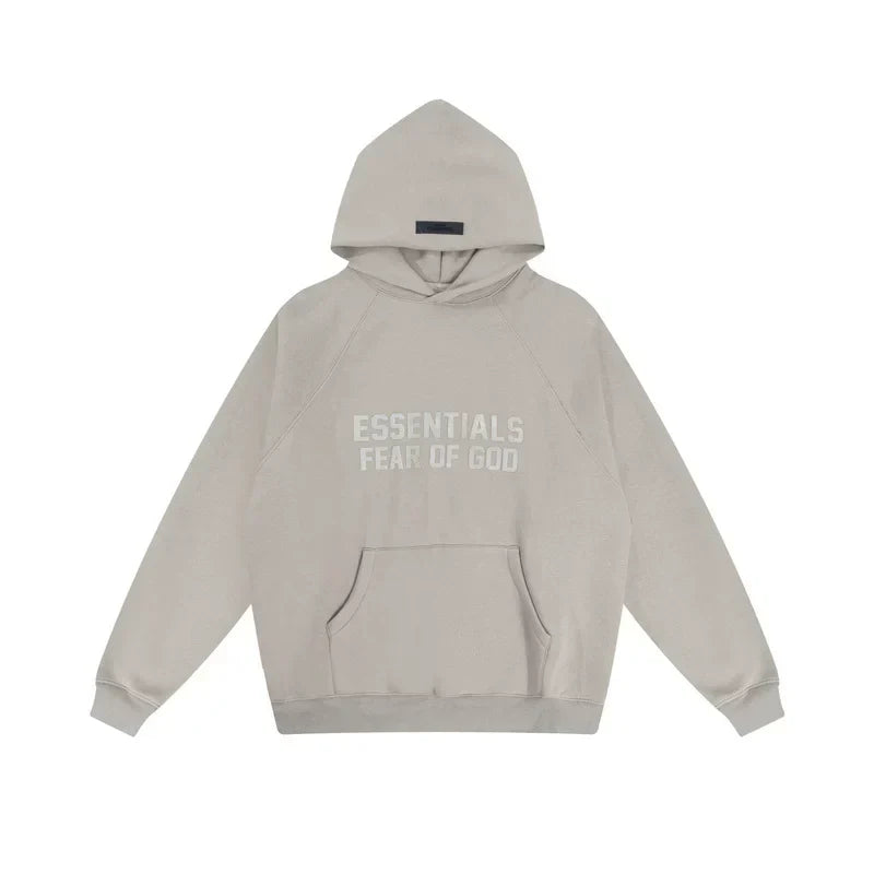 Fear of God Essentials Double Line Hoodie & Sweatpants Set Silver Grey